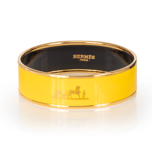 Hermes Bracelet CALECHE EGP 60-16mm YELLOW JONQUILLE - New - 2311191216