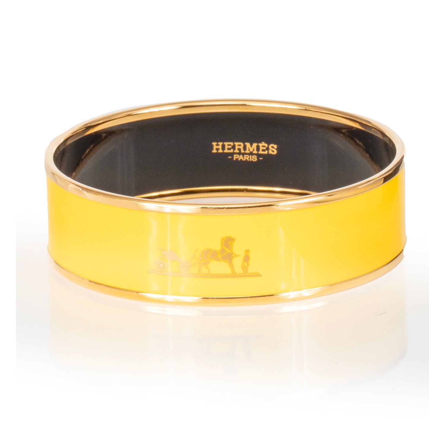 Hermes Bracelet CALECHE EGP 60-16mm YELLOW JONQUILLE - New - 2311191216