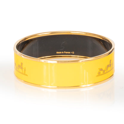 Hermes Bracelet CALECHE EGP 60-16mm YELLOW JONQUILLE - New - 2311191216