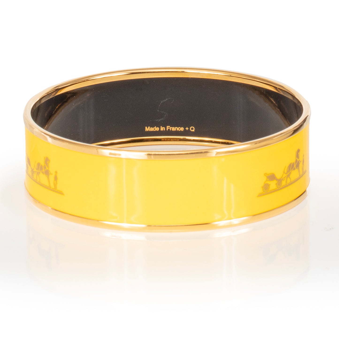 Hermes Bracelet CALECHE EGP 60-16mm YELLOW JONQUILLE - New - 2311191216
