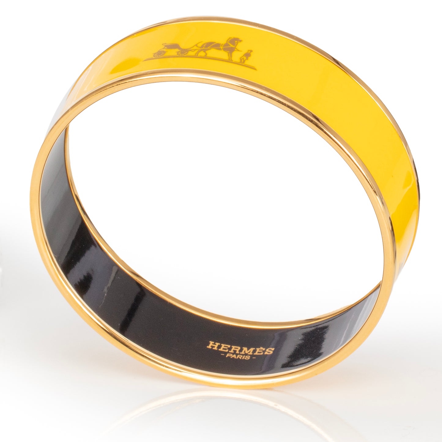 Hermes Bracelet CALECHE EGP 60-16mm YELLOW JONQUILLE - New - 2311191216