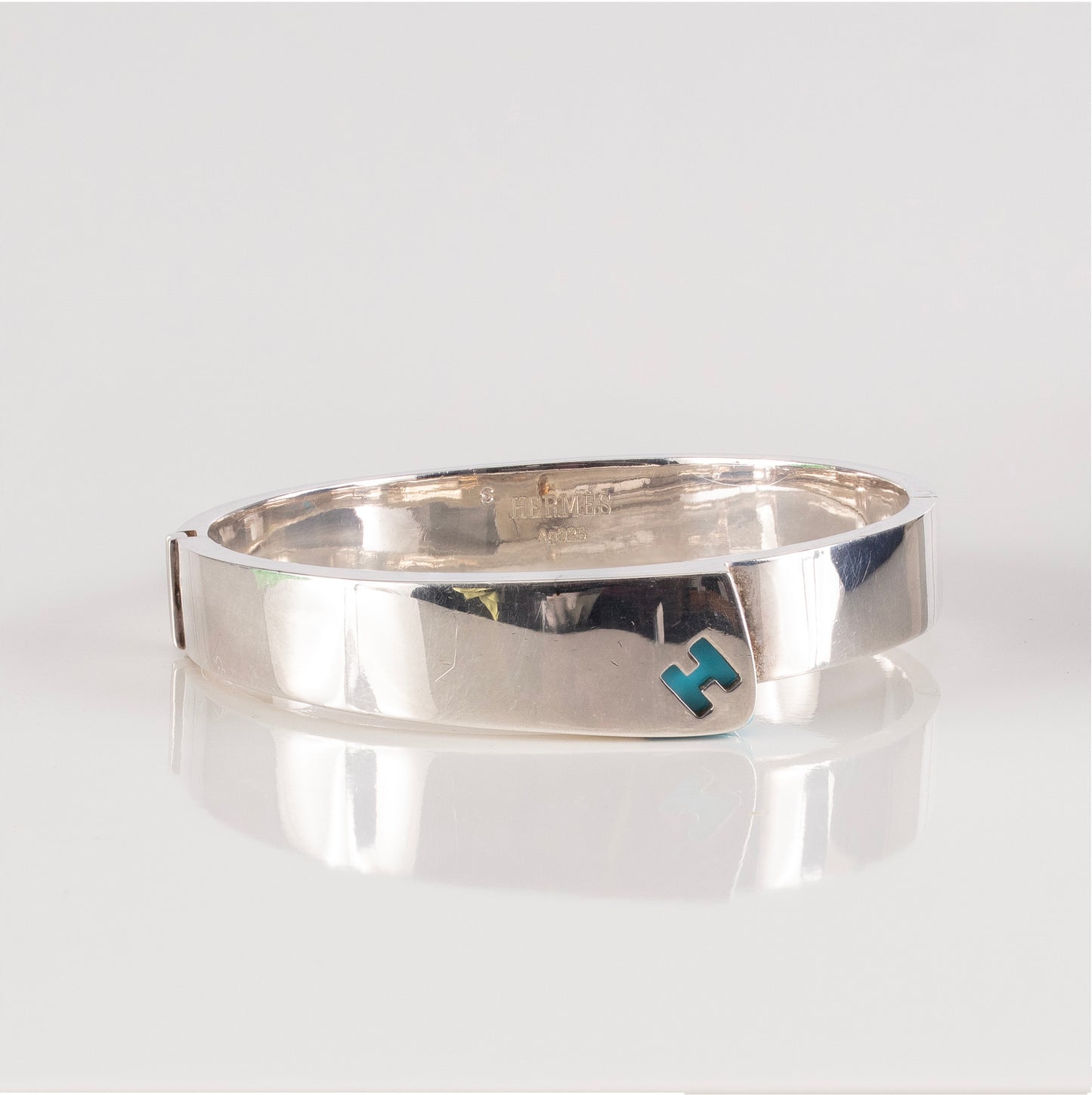 Bracelet Candy Solid Silver 925 - 47.86Gr - 55-11mm Turquoise New 2312142120