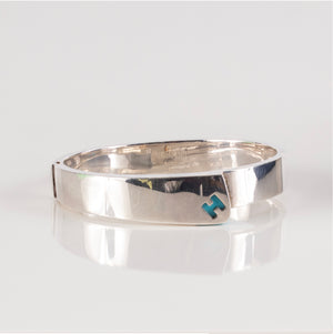 Bracelet Candy Solid Silver 925 - 47.86Gr - 55-11mm Turquoise New 2312142120