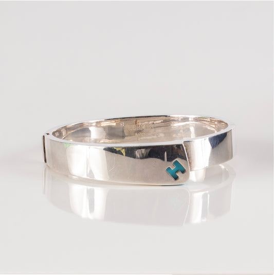 Bracelet Candy Solid Silver 925 - 47.86Gr - 55-11mm Turquoise New 2312142120