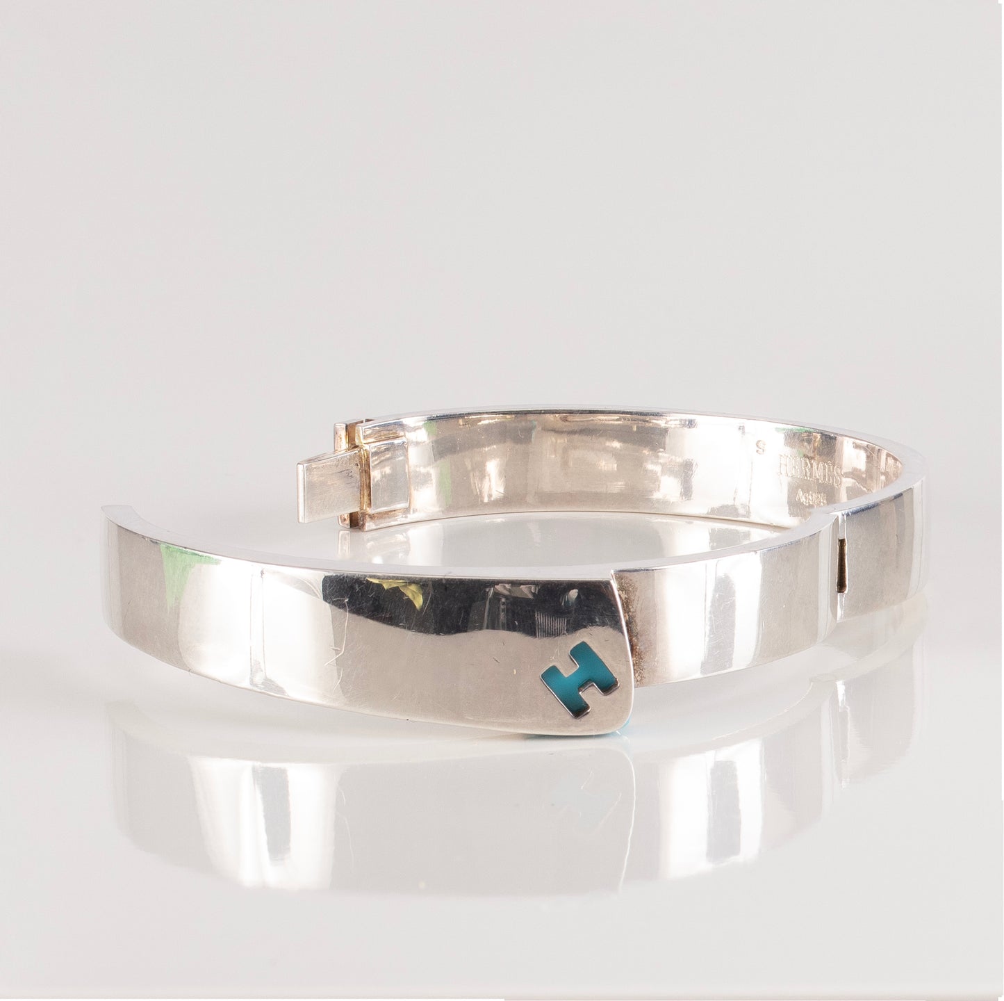Bracelet Candy Solid Silver 925 - 47.86Gr - 55-11mm Turquoise New 2312142120