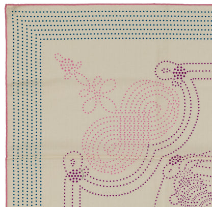 Hermès Shawl Brandebourgs Points - CS140 - Blanc Mauve Bleu - NWSTS - 2606131637