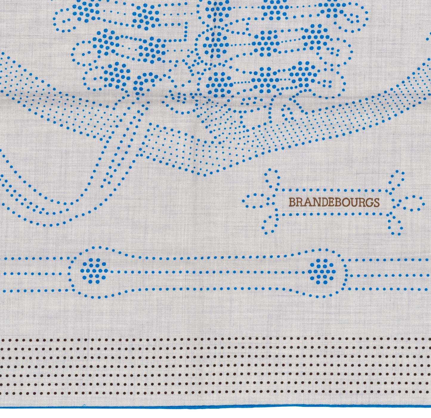 Hermès Shawl Brandebourgs Points - CS140 - Gris Chine Bleu Noir - NWSTS - 2606131632