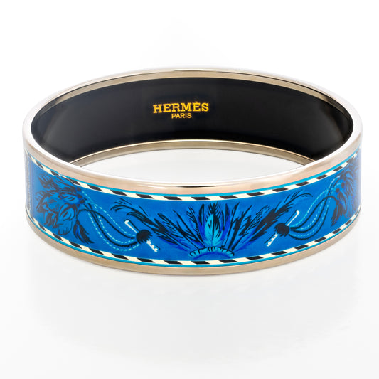 Hermes Bracelet Brazil- ESP - Blue White - 65-19mm New