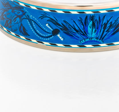 Hermes Bracelet Brazil- ESP - Blue White - 65-19mm New