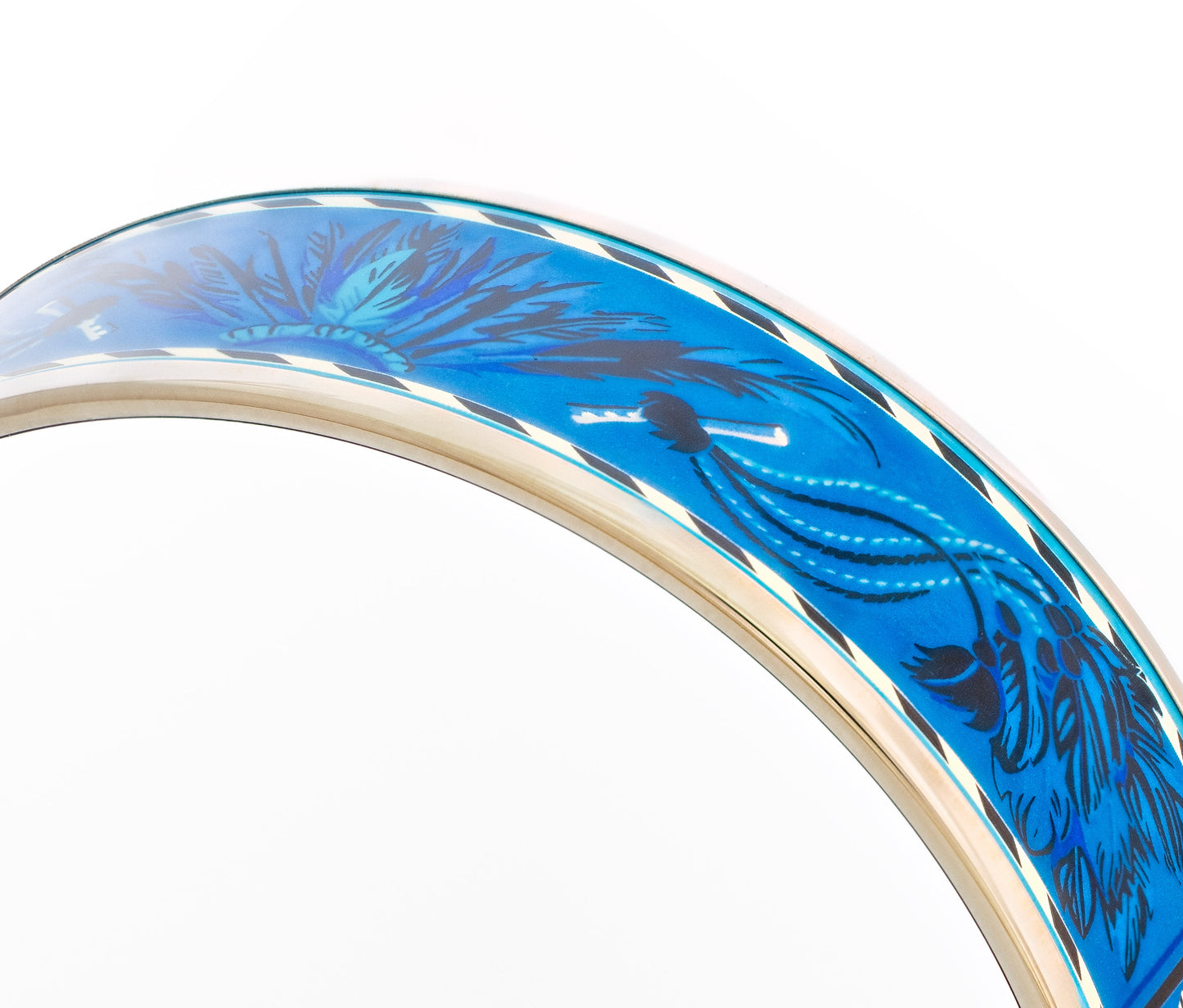 Hermes Bracelet Brazil- ESP - Blue White - 65-19mm New