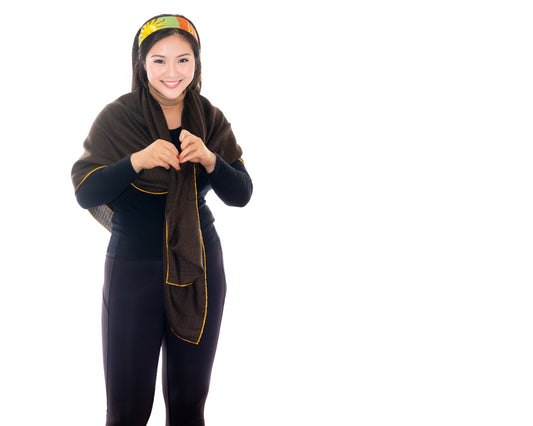 Carre H Uni - CS140 - Ecorce Jaune d'or - NEW