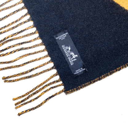 Hermes Casaque Zig Zag Muffler Scarf – 155x31cm – Saumon Noire – NWCT – 2507101707