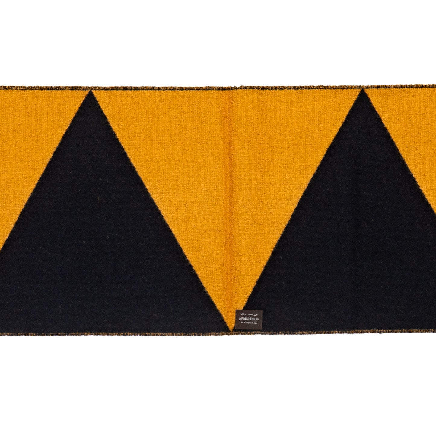 Hermes Casaque Zig Zag Muffler Scarf – 155x31cm – Saumon Noire – NWCT – 2507101707
