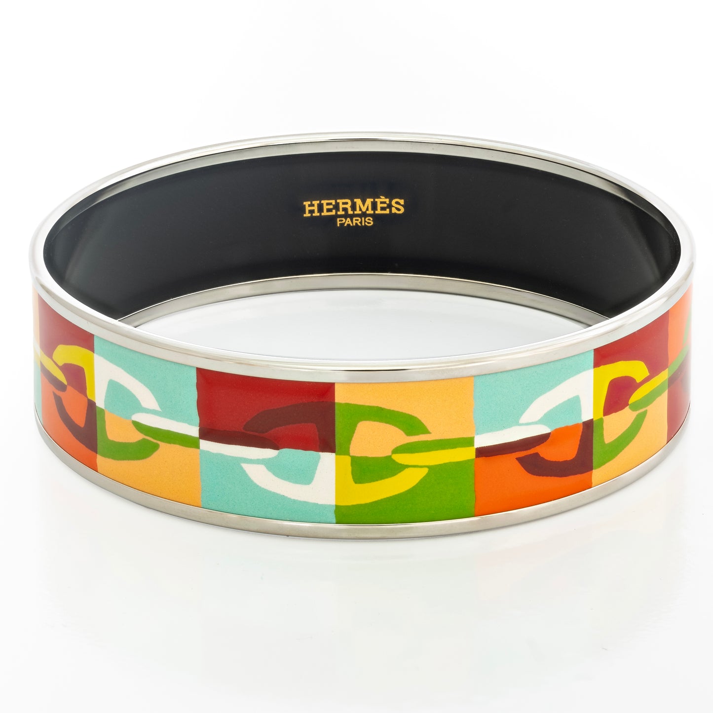 Hermes Bracelet Chaine D Ancre Optique - ESP - 70-20mm - Red Blue Green New
