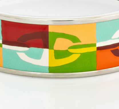 Hermes Bracelet Chaine D Ancre Optique - ESP - 70-20mm - Red Blue Green New