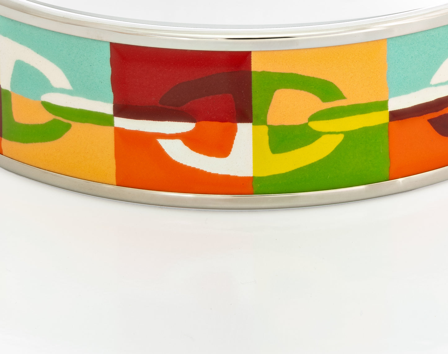 Hermes Bracelet Chaine D Ancre Optique - ESP - 70-20mm - Red Blue Green New