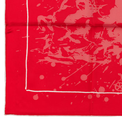 Hermes Silk Scarf Cheval Surprise – White Red – NWCTS – 1912112120