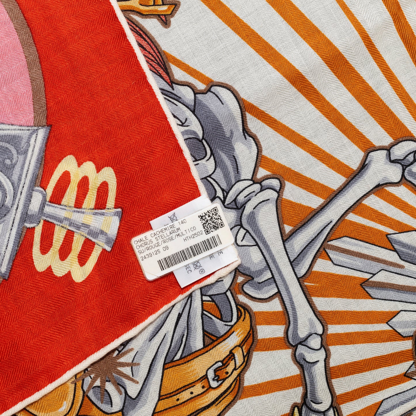 Hermès Shawl Chorus Stellarum - CS140 - Rouge Rose Multicolour - New Store Tag