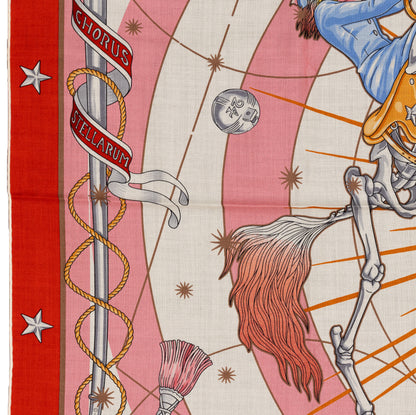 Hermès Shawl Chorus Stellarum - CS140 - Rouge Rose Multicolour - New Store Tag