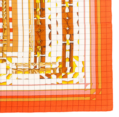 Hermès Coaching Deja Vu - CS140 - Orange Blanc Beige Dore - New With Care Tag