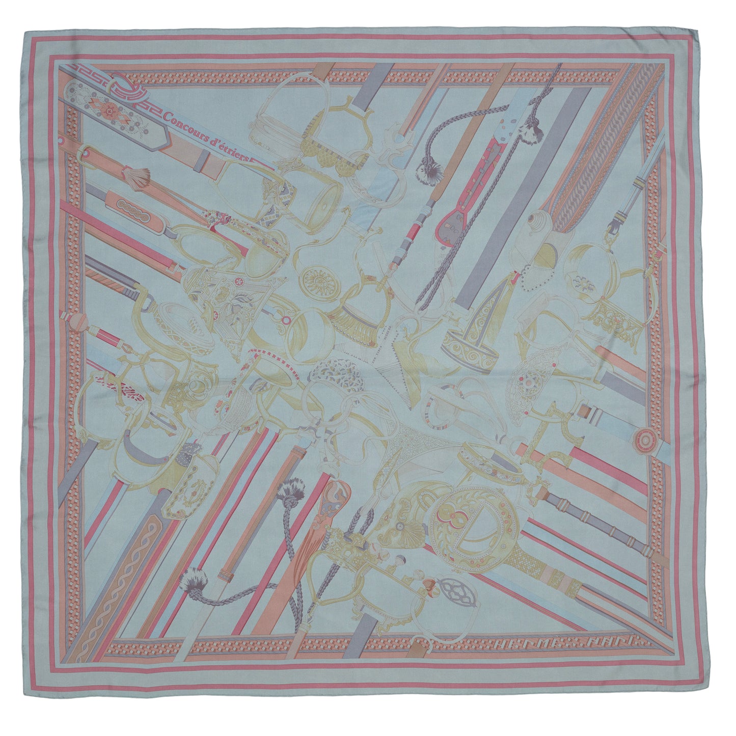 Hermes - Concours D Etriers Carre Geant Silk 140 - MWOCT - 2406081640