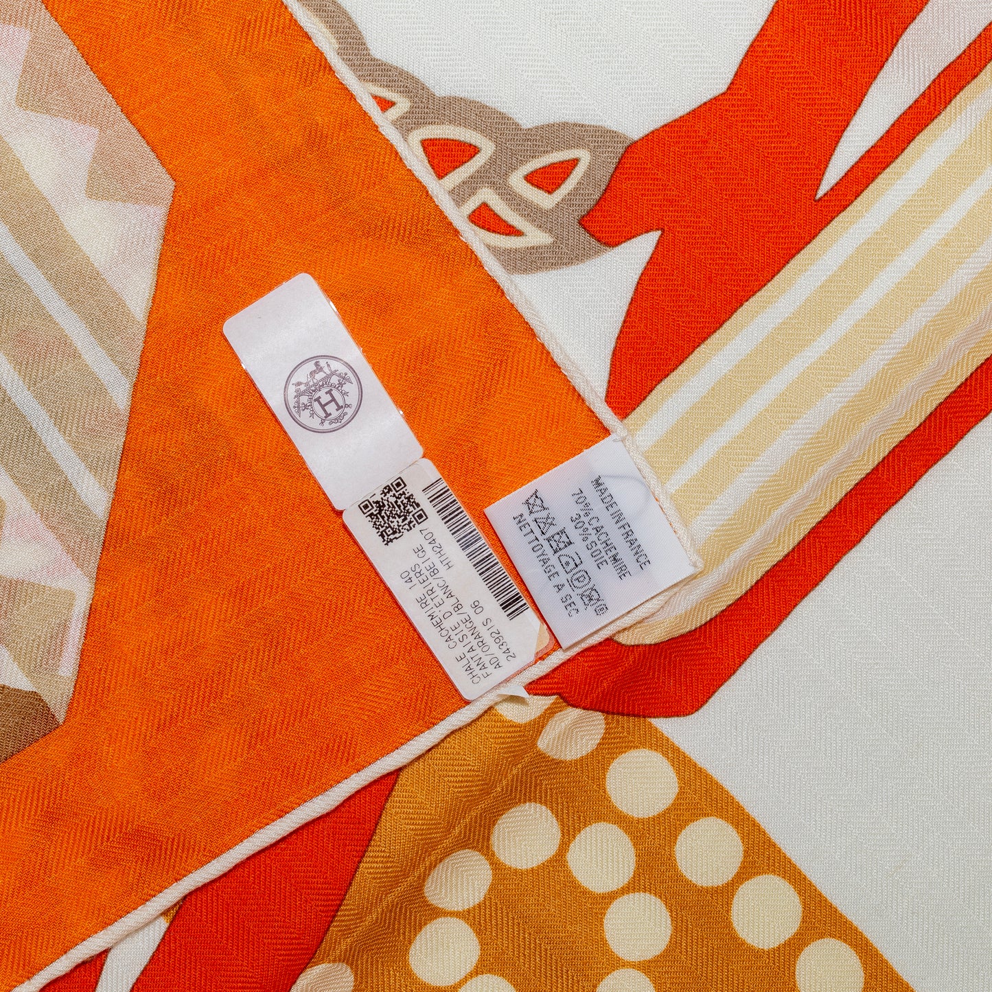 Fantaisie D Etriers - CS140 - Orange Blanc Beige - NWCTS - 2511041858