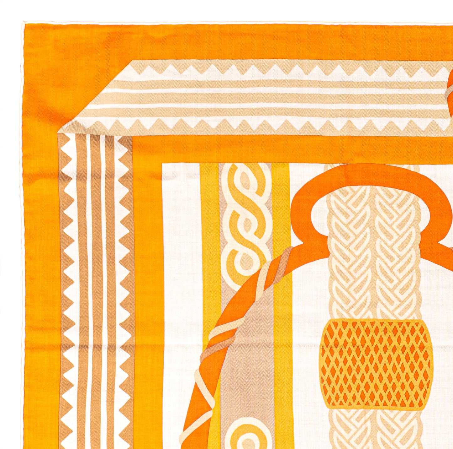 Fantaisie D Etriers - CS140 - Orange Blanc Beige - NWCTS - 2511041858