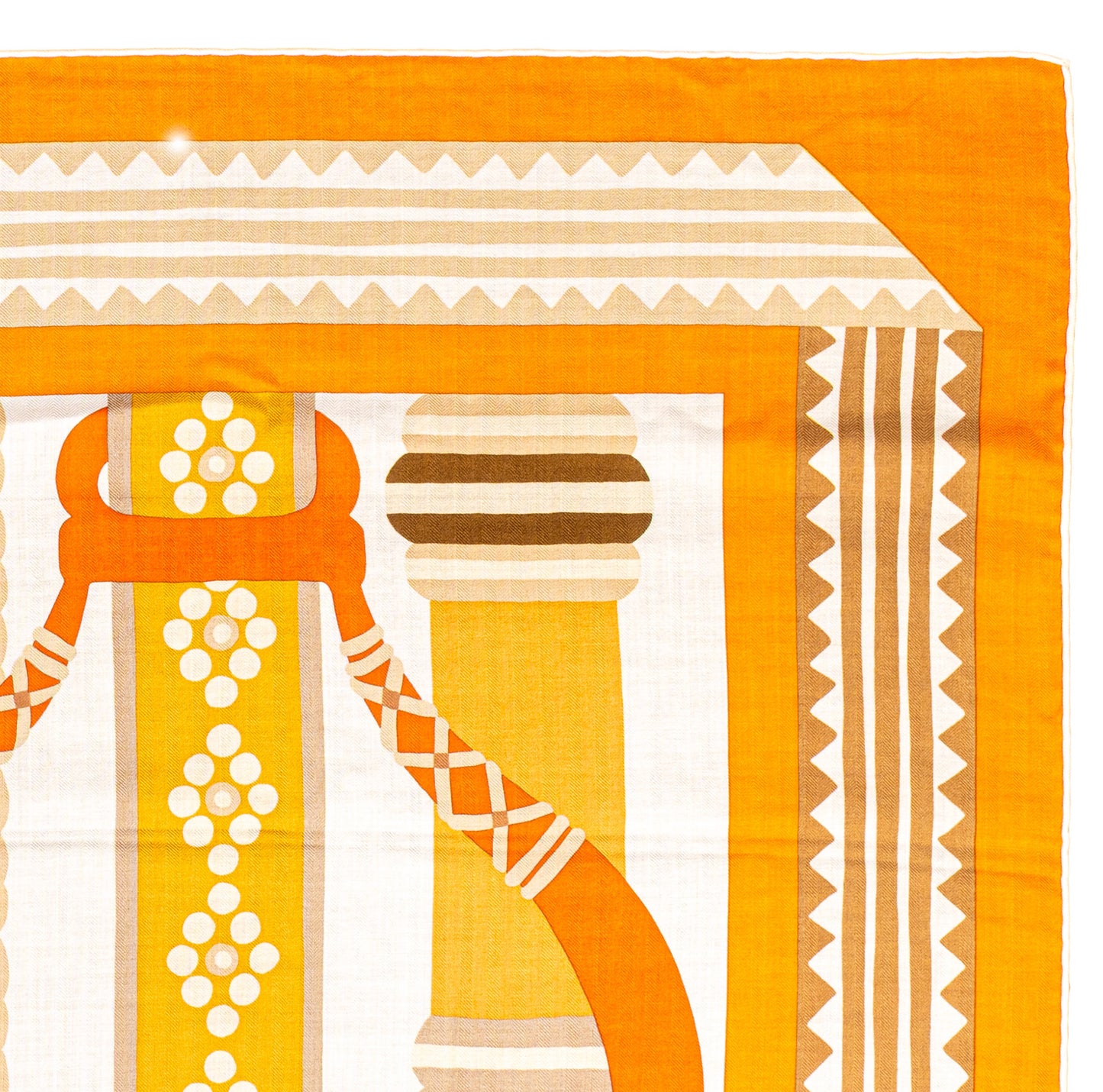 Fantaisie D Etriers - CS140 - Orange Blanc Beige - NWCTS - 2511041858