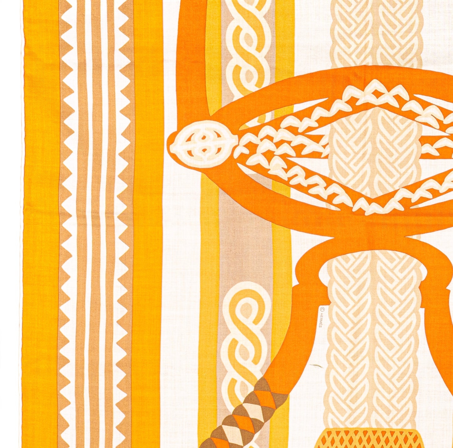 Fantaisie D Etriers - CS140 - Orange Blanc Beige - NWCTS - 2511041858