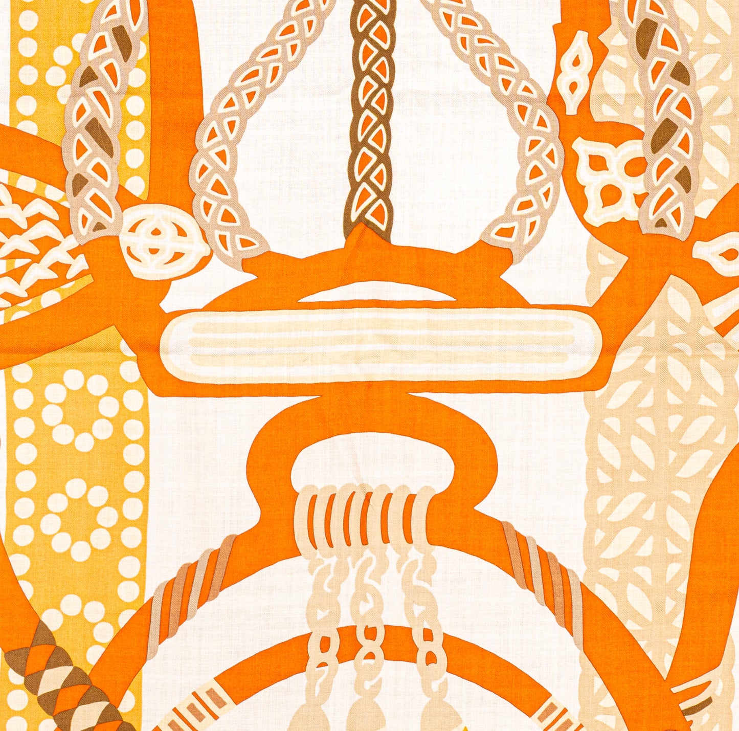 Fantaisie D Etriers - CS140 - Orange Blanc Beige - NWCTS - 2511041858