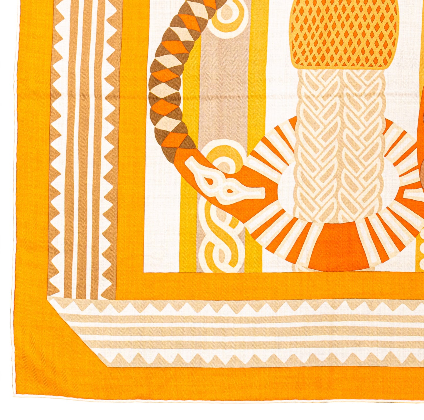 Fantaisie D Etriers - CS140 - Orange Blanc Beige - NWCTS - 2511041858