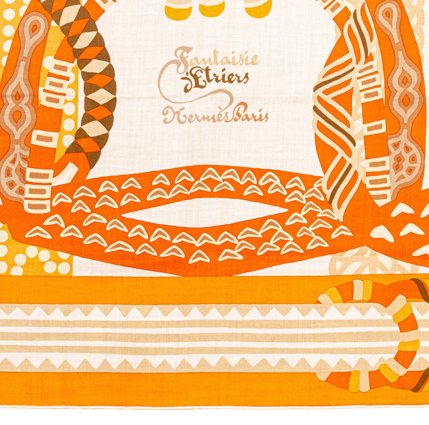 Fantaisie D Etriers - CS140 - Orange Blanc Beige - NWCTS - 2511041858
