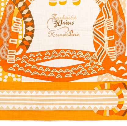 Fantaisie D Etriers - CS140 - Orange Blanc Beige - NWCTS - 2511041858