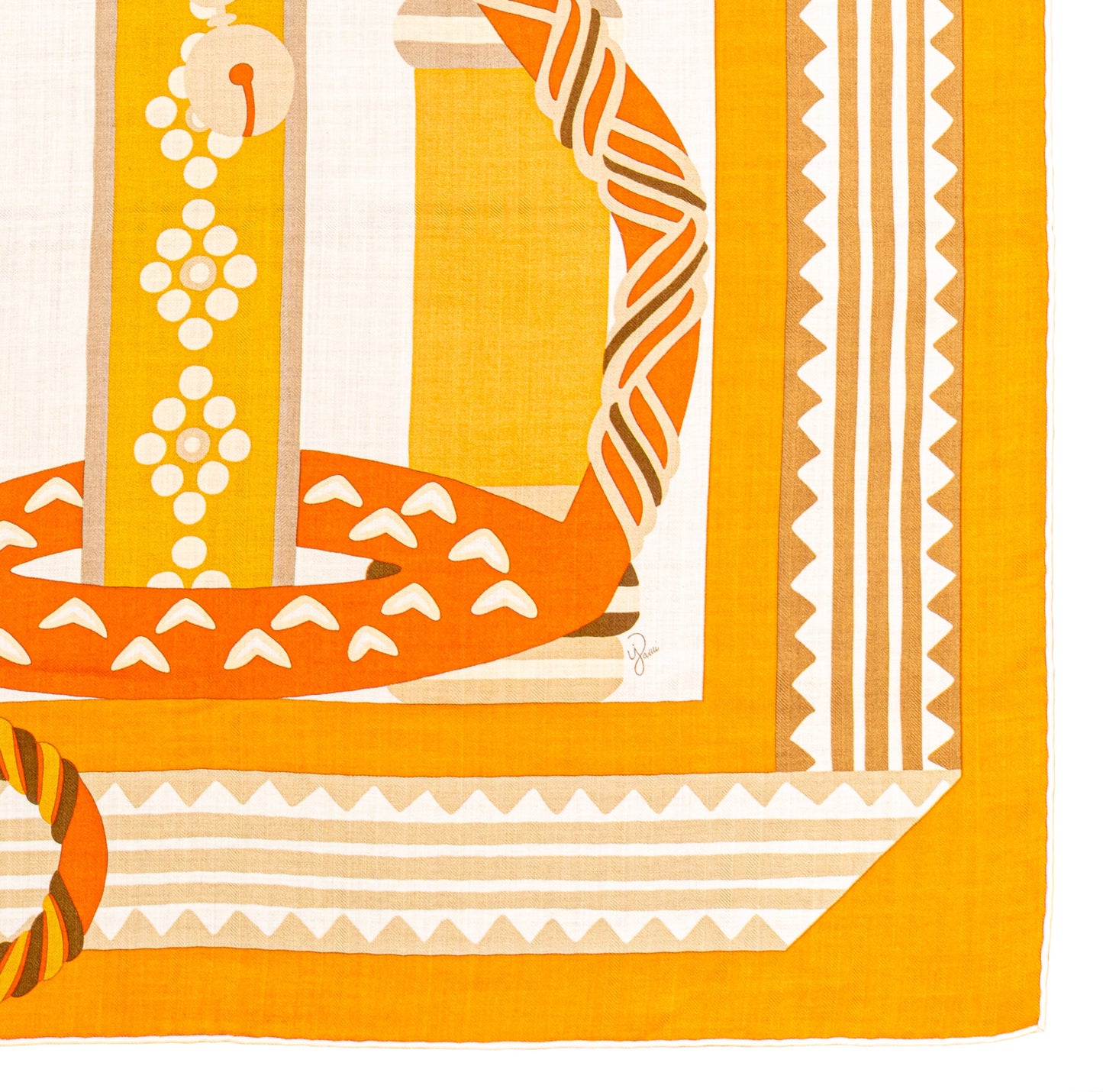 Fantaisie D Etriers - CS140 - Orange Blanc Beige - NWCTS - 2511041858