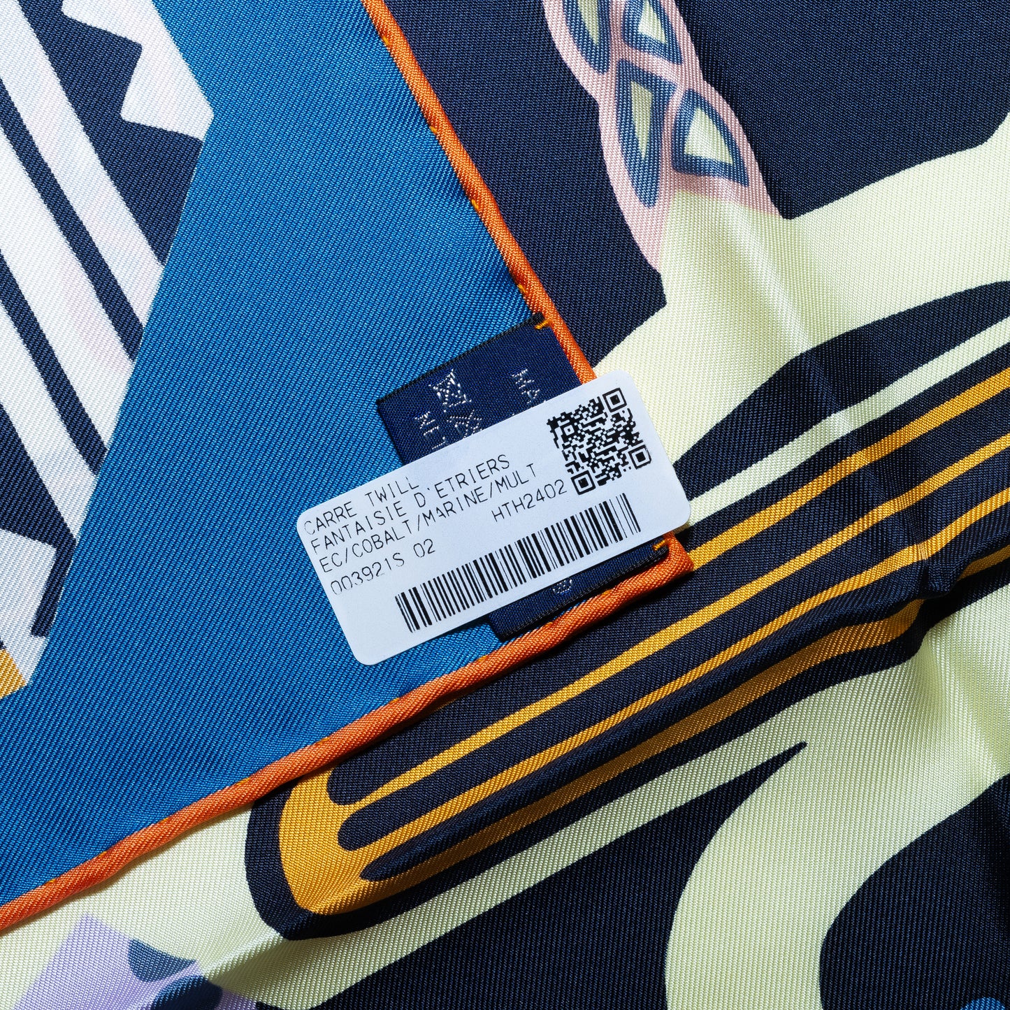 Hermes Scarf 90 Fantaisie D Etriers Cobalt Marine New Store Tag