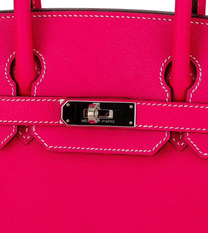 Hermes Bag Birkin 30cm Box Calf Pink New