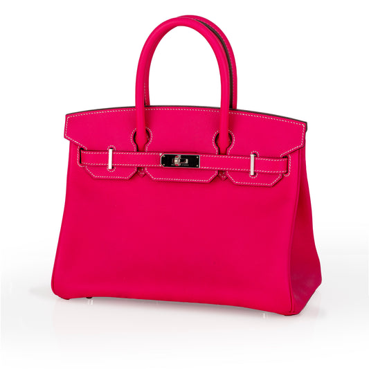 Hermes Bag Birkin 30cm Box Calf Pink New