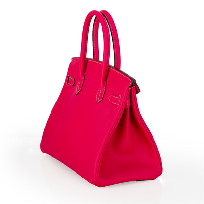 Hermes Bag Birkin 30cm Box Calf Pink New