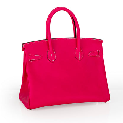 Hermes Bag Birkin 30cm Box Calf Pink New