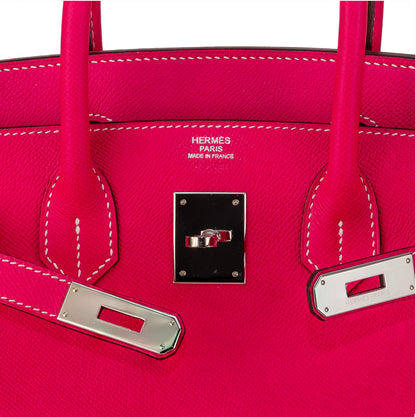 Hermes Bag Birkin 30cm Box Calf Pink New