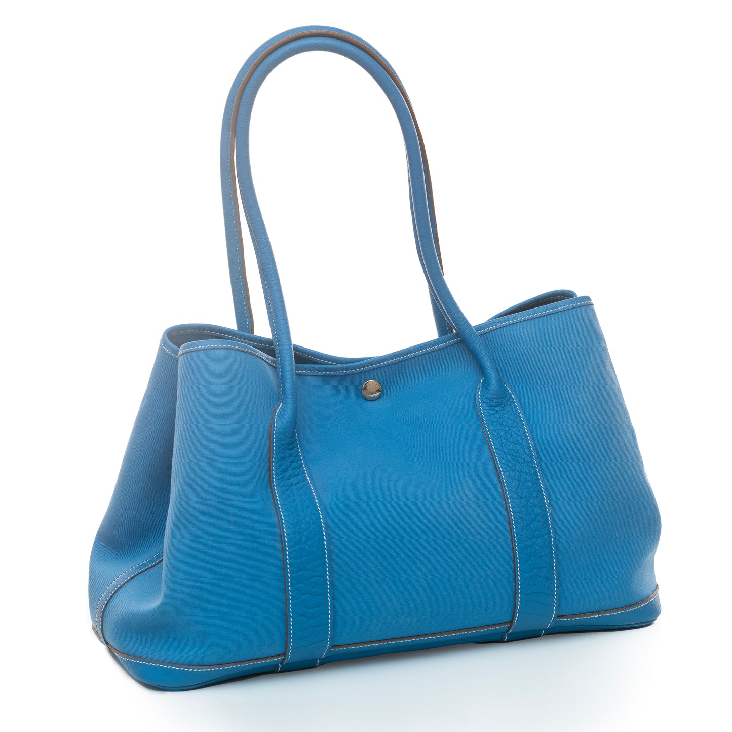 Hermes Bag Garden Party 38 – Blue – Country Leather - Canvas New