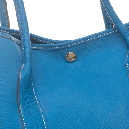 Hermes Bag Garden Party 38 – Blue – Country Leather - Canvas New