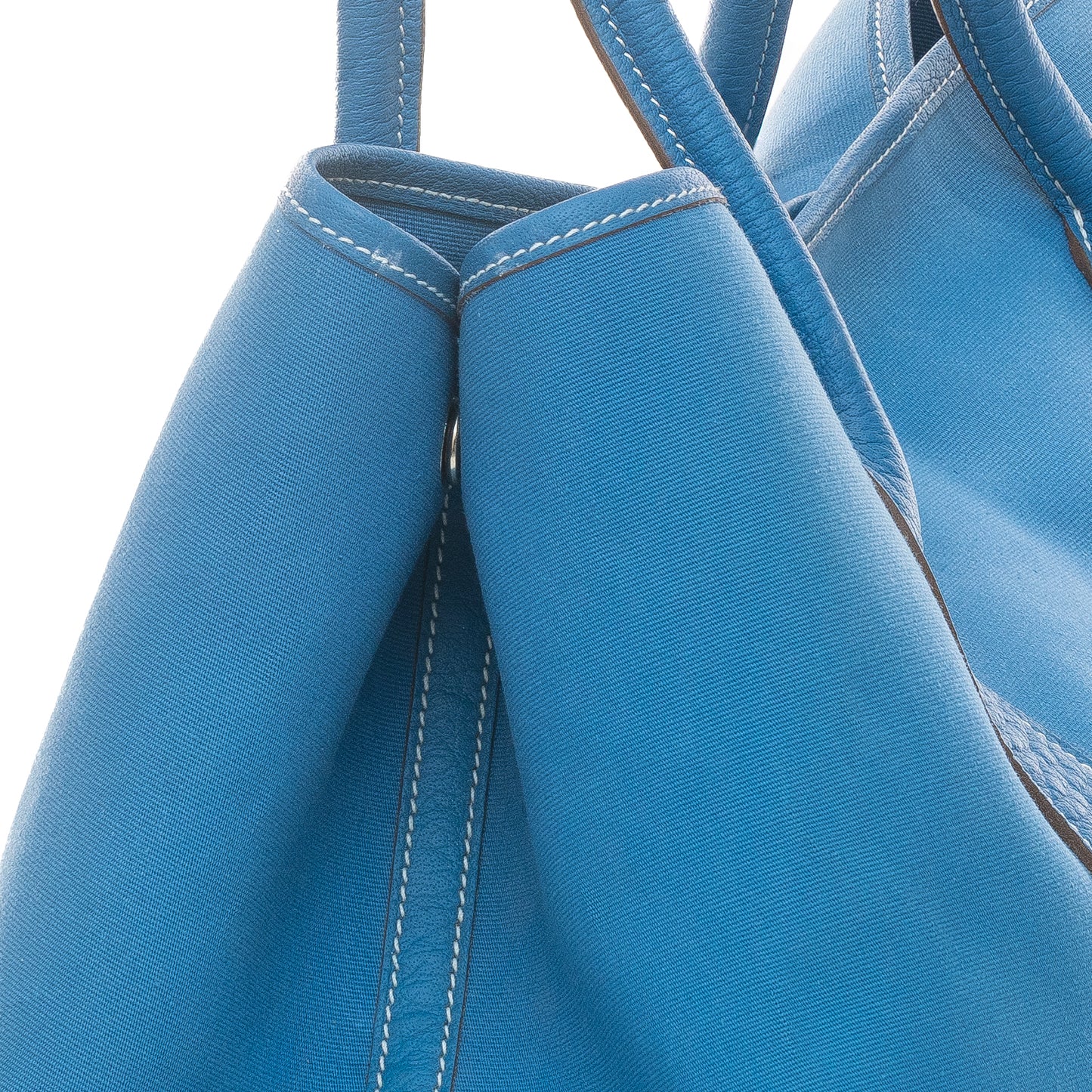 Hermes Bag Garden Party 38 – Blue – Country Leather - Canvas New