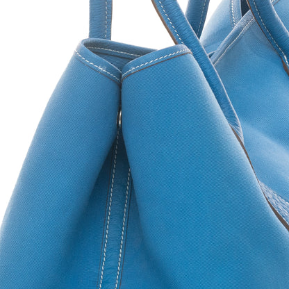 Hermes Bag Garden Party 38 – Blue – Country Leather - Canvas New