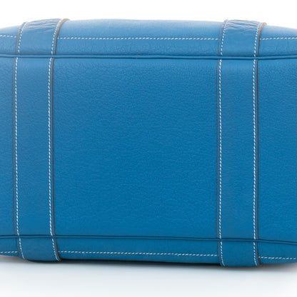 Hermes Bag Garden Party 38 – Blue – Country Leather - Canvas New