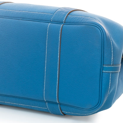 Hermes Bag Garden Party 38 – Blue – Country Leather - Canvas New
