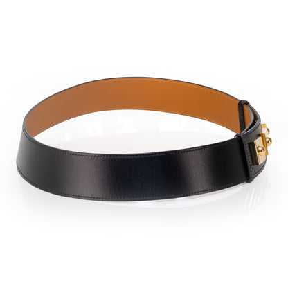 Hermes Belt Piano Gold HW - Black Leather NWOCTS - 2501111752