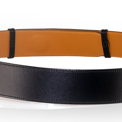Hermes Belt Piano Gold HW - Black Leather NWOCTS - 2501111752