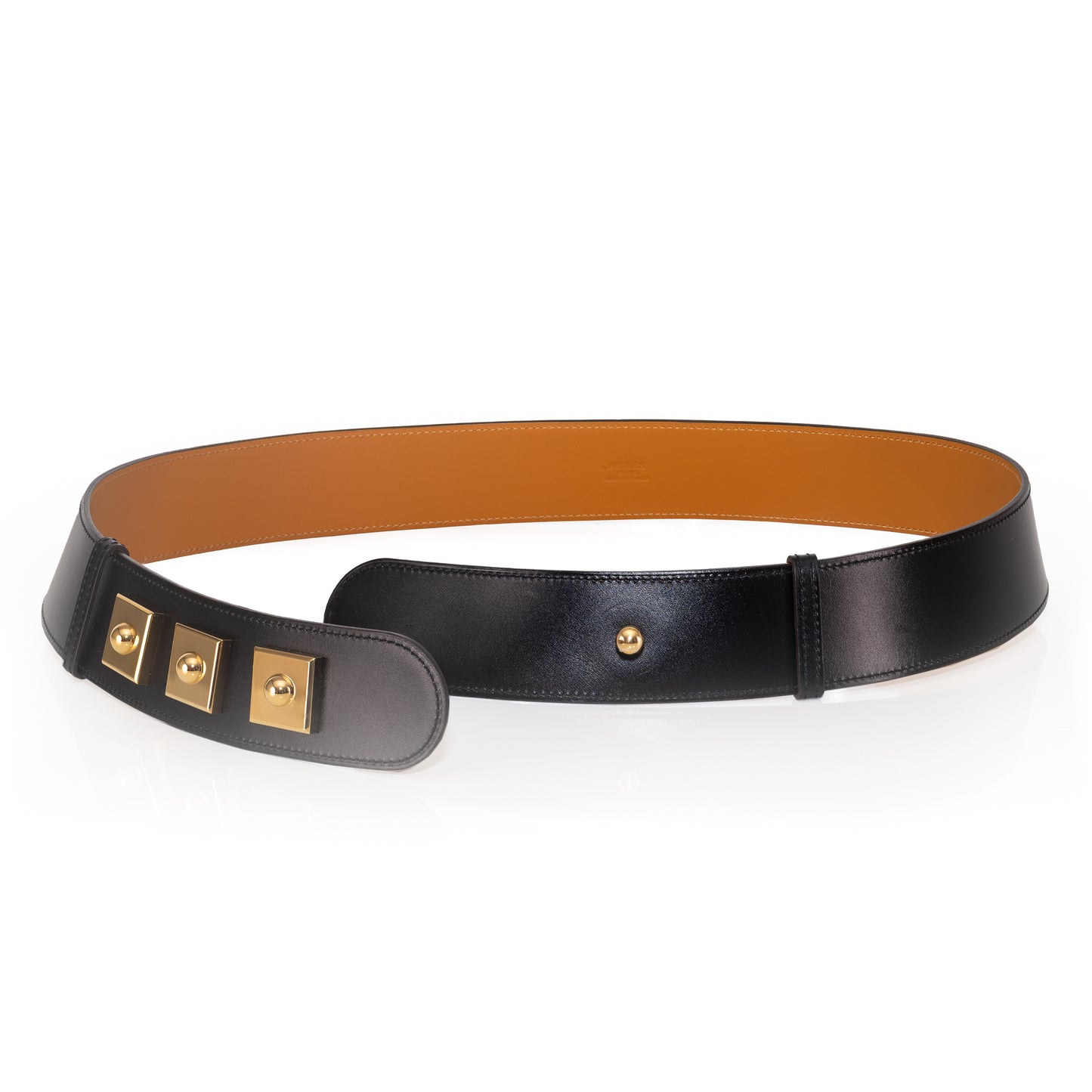 Hermes Belt Piano Gold HW - Black Leather NWOCTS - 2501111752