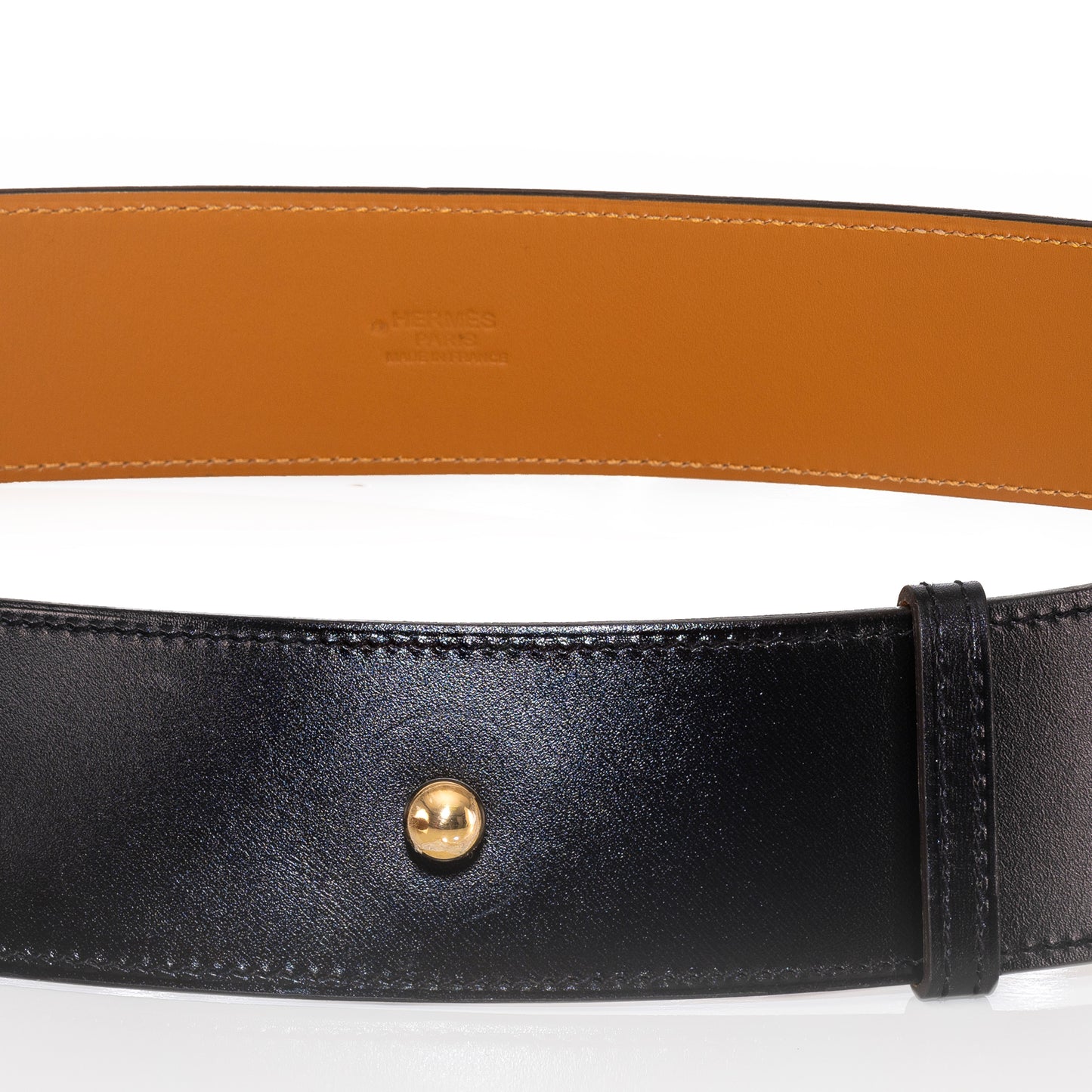 Hermes Belt Piano Gold HW - Black Leather NWOCTS - 2501111752